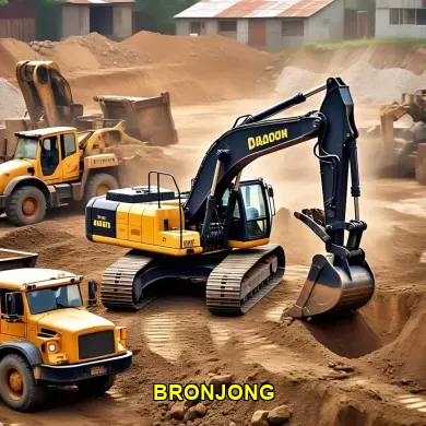 Pasang bronjong tanggul jebol di Jalan Raya Katekan dengan excavator dan gotong-royong warga