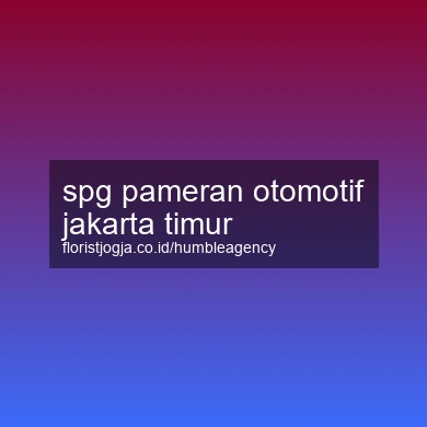 Spg Pameran Otomotif Jakarta Timur