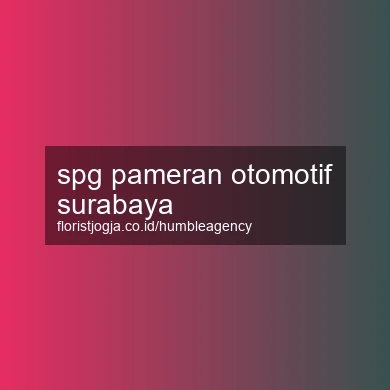Spg Pameran Otomotif Surabaya