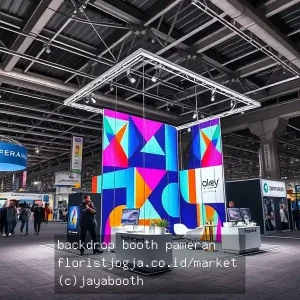 backdrop booth pameran