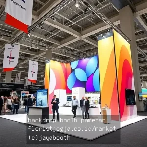 backdrop booth pameran
