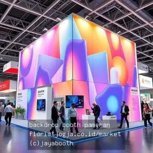 backdrop booth pameran