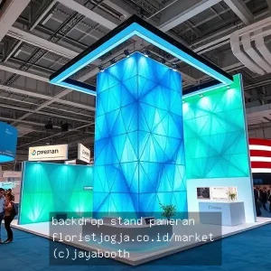 backdrop stand pameran