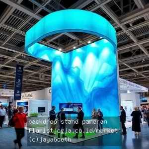 backdrop stand pameran