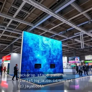 backdrop stand pameran