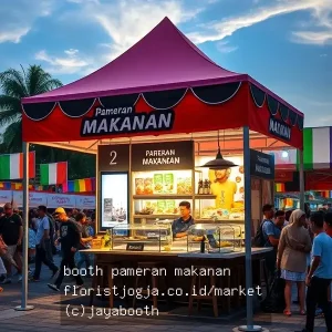 booth pameran makanan