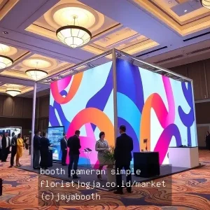 booth pameran simple