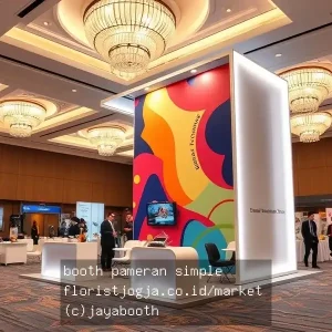 booth pameran simple