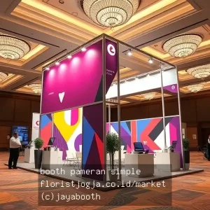 booth pameran simple