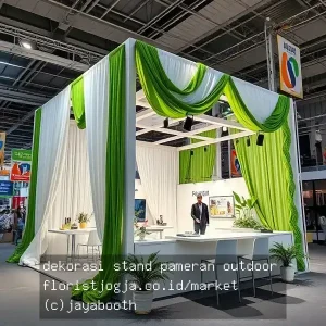 dekorasi stand pameran outdoor