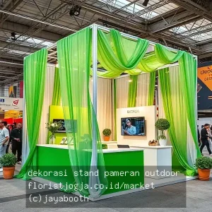 dekorasi stand pameran outdoor