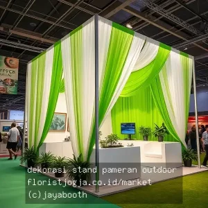 dekorasi stand pameran outdoor