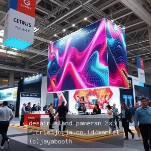 desain stand pameran 3×3