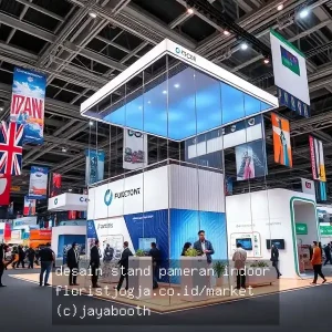desain stand pameran indoor