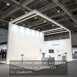 desain stand pameran minimalis