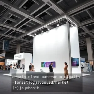 desain stand pameran minimalis