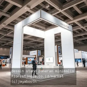 desain stand pameran minimalis