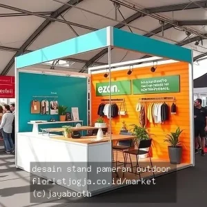 desain stand pameran outdoor