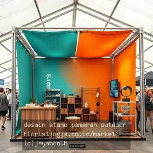 desain stand pameran outdoor