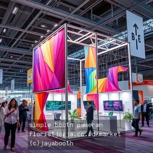 simple booth pameran